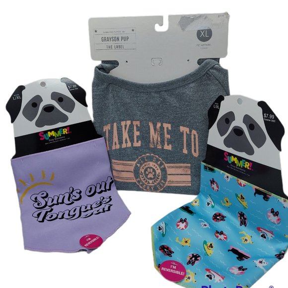 Lot of 3 Dog Accessories L/XL NWT - Picture 1 of 7